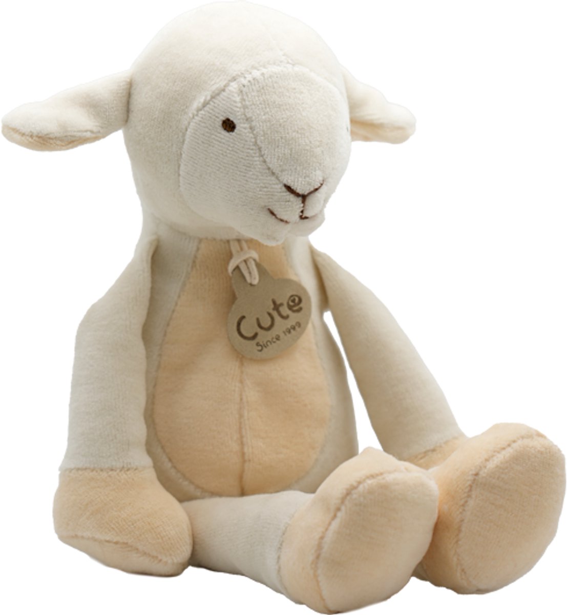 Cute since 1999 - Larry het Lammetje - Organische knuffel - 26cm x 10cm