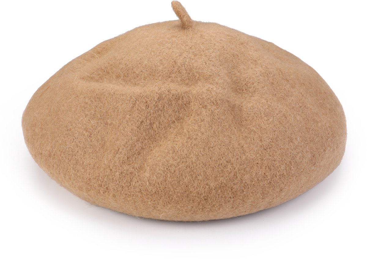 Winter Baret Wooly - Camel - Dames - One Size - Hoofdmode