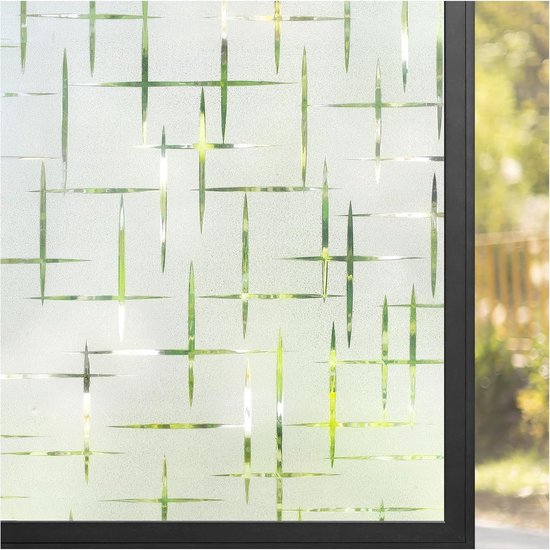 Privacy Folie Raam 140 x 1000 cm Statisch, Uv-Bescherming Uv-Bescherming Statische Hechtende Glasfolie Anti-Ultraviolette Film Voor Thuis en Kantoor, Puur mat