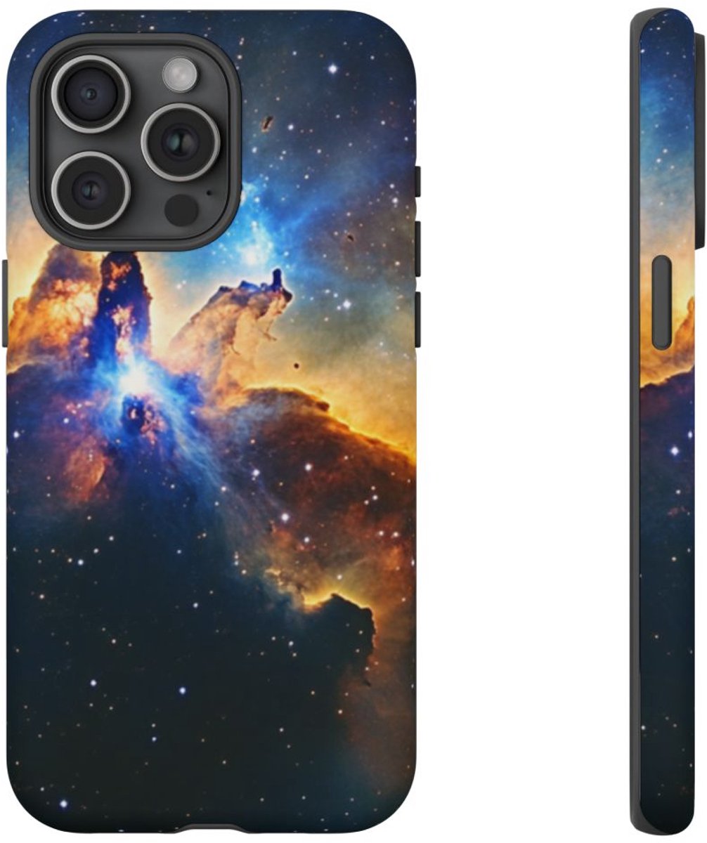 Kleurrijke Kosmische Nevel – Telefoonhoesje Geschikt voor iPhone 15 Pro Max