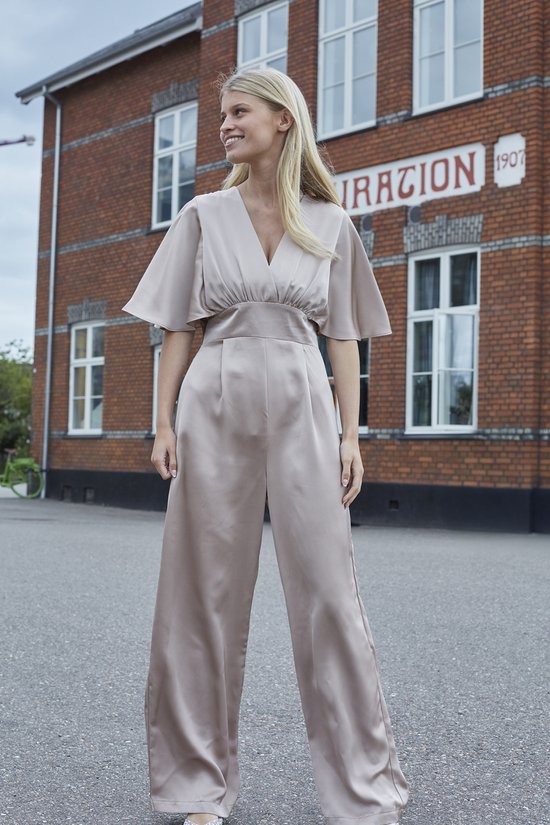SISTERS POINT Gisela-ju - Dames Jumpsuit - Champagne - Maat M