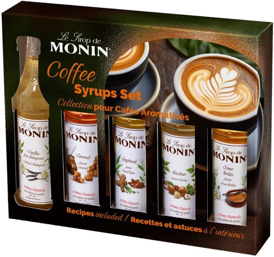 Monin Koffiesiropen geschenkset - 5 x 5 cl