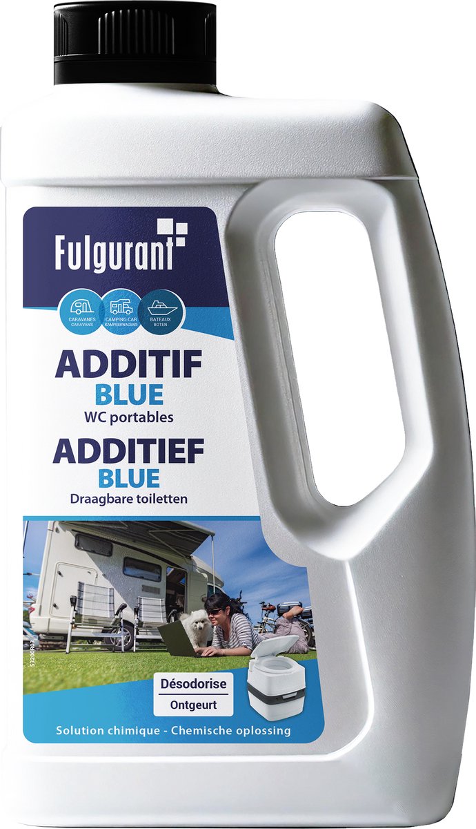 Fulgurant - Sanitair additief blue - Krachtig sanitair additief voor mobiele toiletten - 1,5L