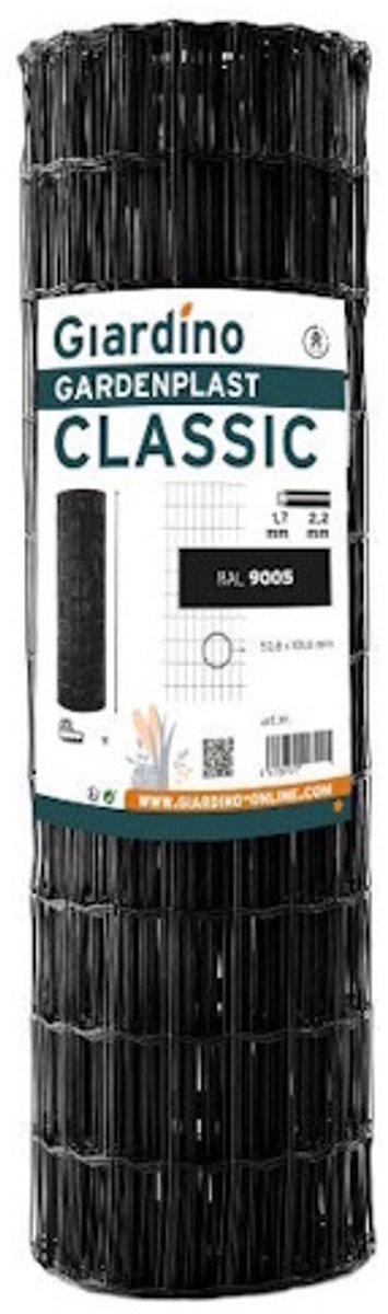 Giardino Gardenplast classic Gaas zwart 0.81m 0.81m x 25m