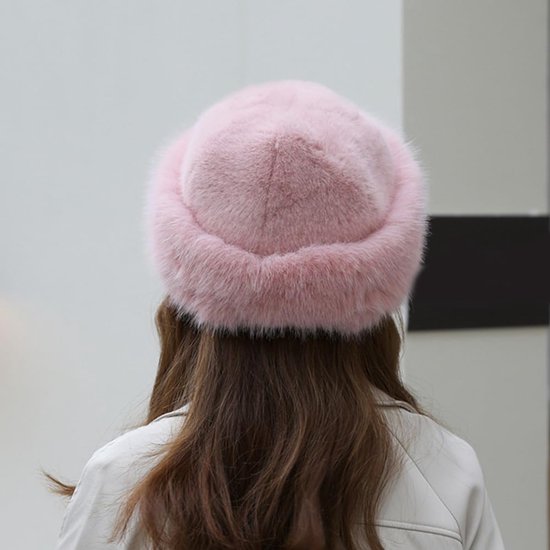 Bonnet D'Hiver En Fausse Fourrure Pour Femme - Chapeau Trappeur Élégant Et Chaud