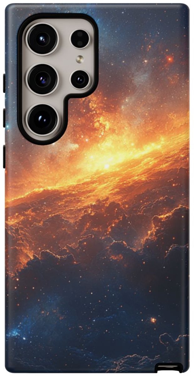 Vurige Kosmische Nevel – Telefoonhoesje Geschikt voor Galaxy S24 Ultra