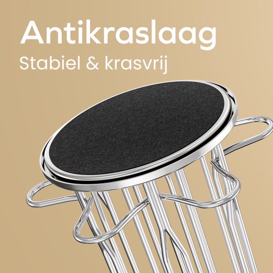 Close-up van de antiekraslaag van de zilverkleurige metalen capsulehouder.