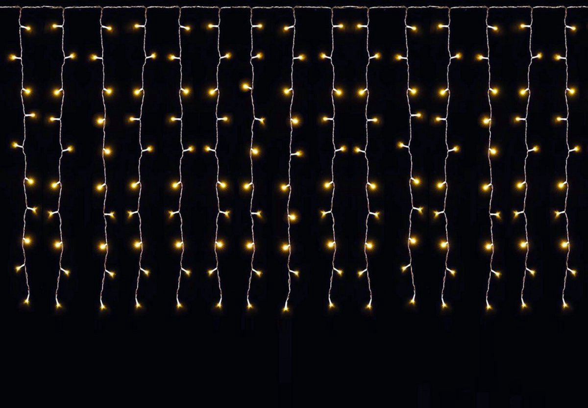 Thuys – LED Lichtgordijn – 6M x 1M – Met 300 Leds – Voor Binnen En Buiten – Kerstverlichting – Met 9 Modi