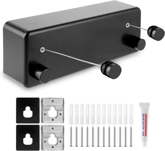 LDHHYH Clothesline Extendable 4.2m Wall Mounted, Retractable Clothes ...