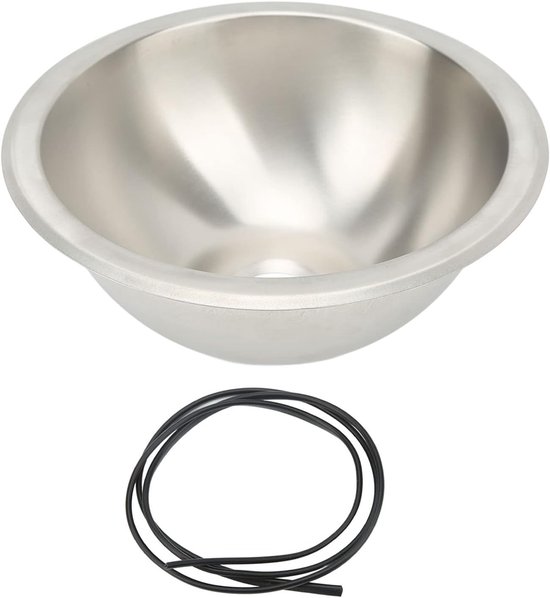 Roestvrijstalen spoelbak. Rond, doorsnee 26 cm. LA1410 Roestvrijstalen spoelbak. Rond, doorsnee 26 cm. LA1410