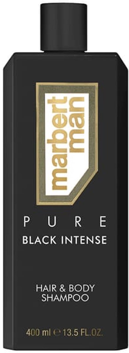 Marbert Man Pure Black Intense Douchegel - 400ml - Haar & Lichaam