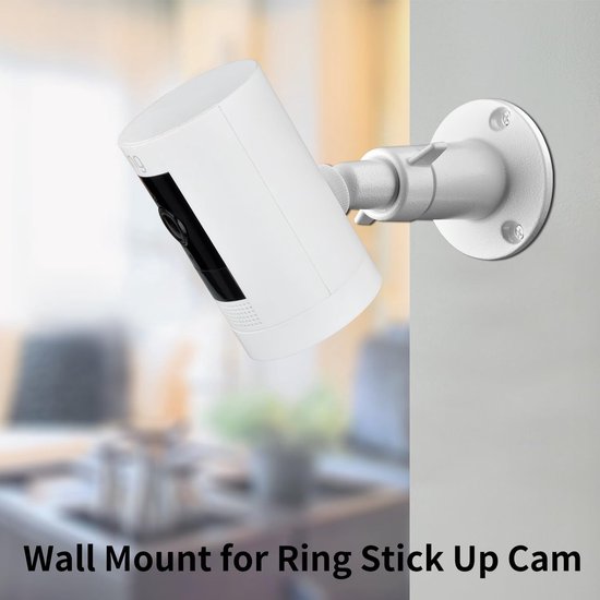 Beveiligingsbeugel - 360 graden rotatie - Camerabevestigingsbeugel - Verstelbare metalen beugel voor binnen- en buitenbeveiliging - Accessoires voor camerabevestiging - Accessoires voor camerabewaking - Wit van Merkloos — afbeelding 4