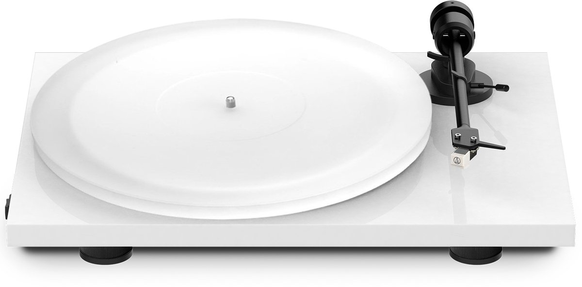Pro-Ject E1 Platenspeler met Acryl it Draaiplateau – Vooraf ingestelde Platenspeler – AT3600L Cartrigde – Retro – Wit