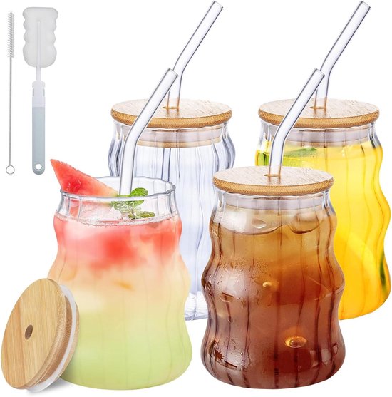 Redreo 25 stuks herbruikbare rietjes, gekleurde plastic rietjes, met rietjesborstel, vaatwasmachinebestendig, plastic rietjes voor smoothies, sap, cocktail, warme drank