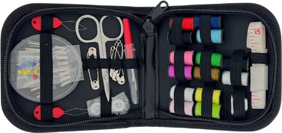 Knaak Naaiset - 72-delige Naaikit - Compacte Etui - Alles-In-Één Kit - Reparatie Set voor Onderweg