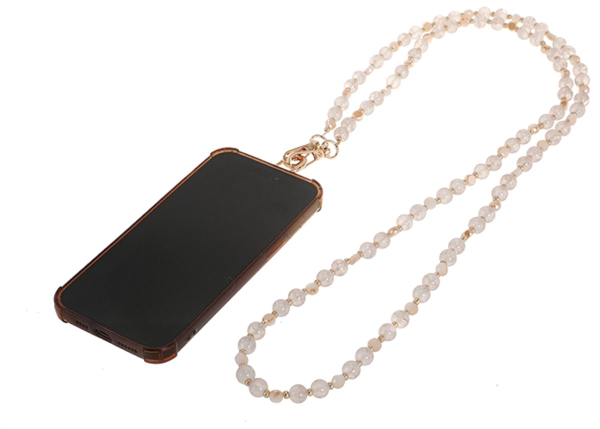 Natural telefoonkoord Jill- Trendy- Dames- Makkelijk- Cadeau-Cadeau- Kerst- Sinterklaas
