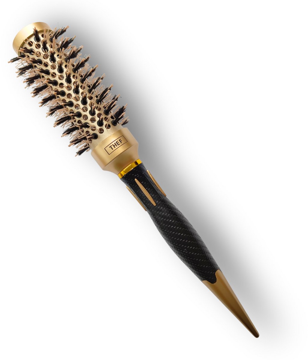 THEF Professionele Föhnborstel - Krulborstel - fohnborstel - goud/zwart – maat M