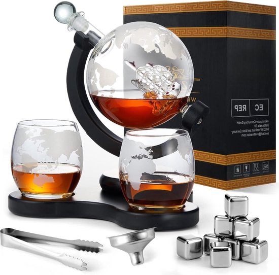 Whiskey karaf graveren in de Whiskey Glazen Shop Whiskey karaf graveren in de Whiskey Glazen Shop
