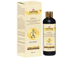 Massageolie Vata met Ashwagandha voor normale en vette huid, Sattva Ayurveda, 200 ml