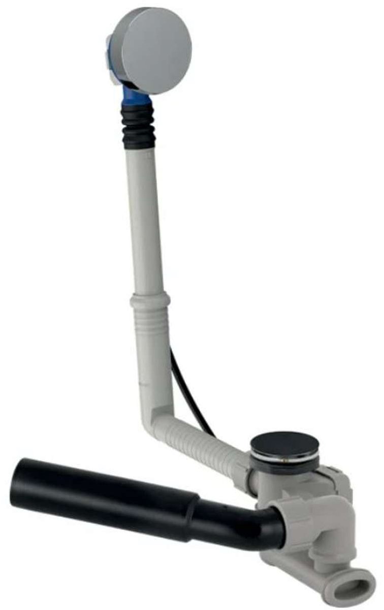 Geberit Toebehoren - Afvoer- en overloopgarnituur, lengte 260 mm, afbouwset, chroom 150.520.21.6