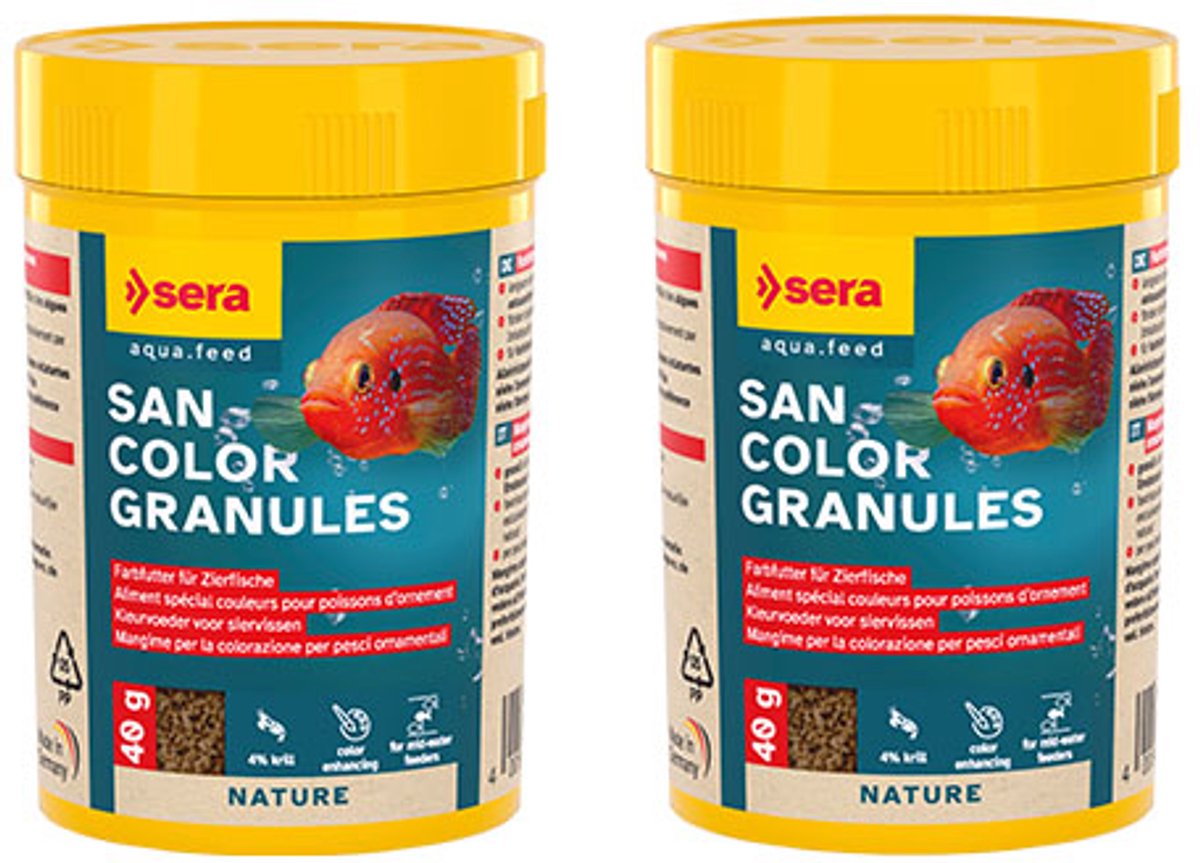 sera san colour granules 100 ml per 2 stuks - kleurvoer