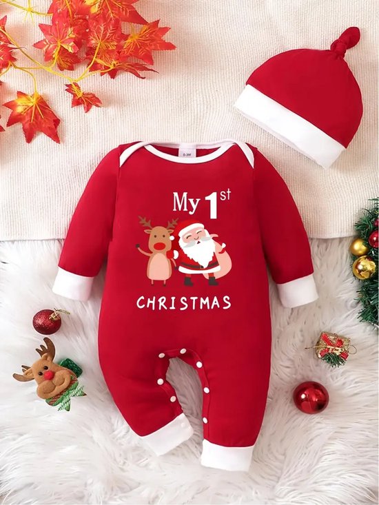 Baby Meisjes Kerst Baby Kleding Kerst Babykleding Maat: 3-6