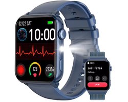 Blackview Watch - R30MAX - Smartwatch - Stappenteller - Slaapmonitor - Saturatiemeter - Compatibel met alle smartphones - Activiteitentracker - Dames en heren - Blauw