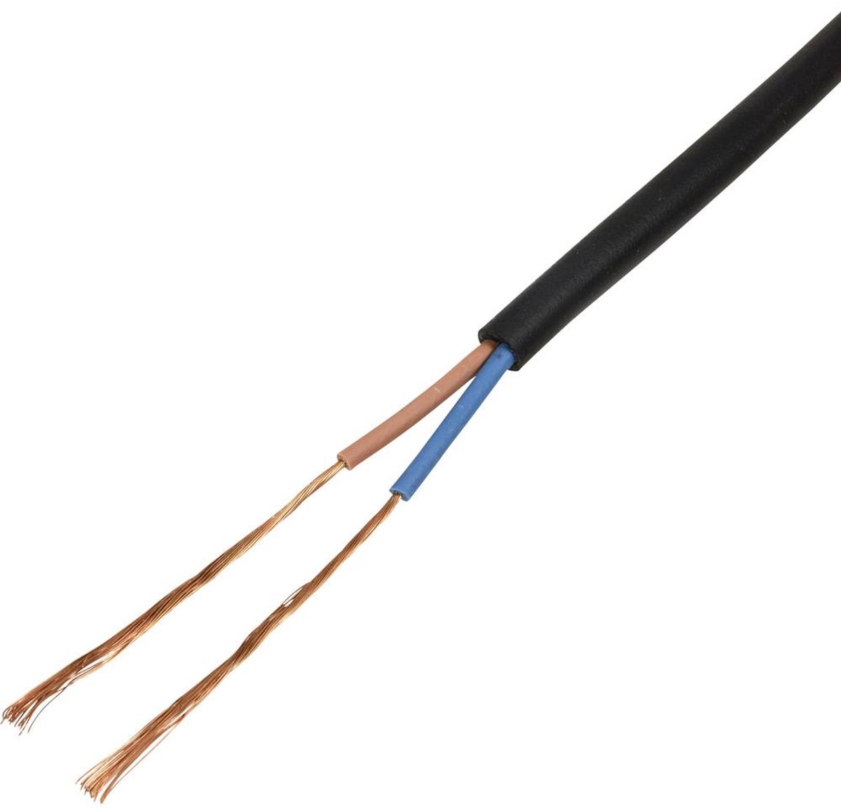 TRU COMPONENTS TC-13389160 Rubberkabel H05RN-F 2 x 0.75 mm² Zwart 100 m