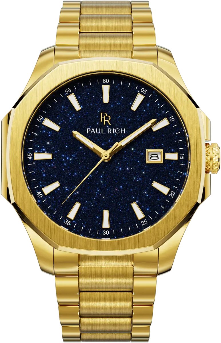 Paul Rich Mercer Goldline Aventurine Blue MER03 horloge