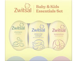 Zwitsal Essentials Geschenkset - Baby & Kids - met huideigen ingrediënten en huidvriendelijke pH - 3 x 200 ml