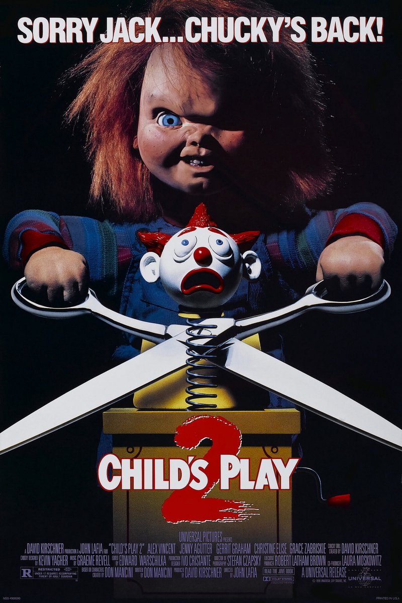 karo-art Poster-Child's Play 2, Originele Filmposter, Premium Print, Professioneel Fotopapier Multikleur