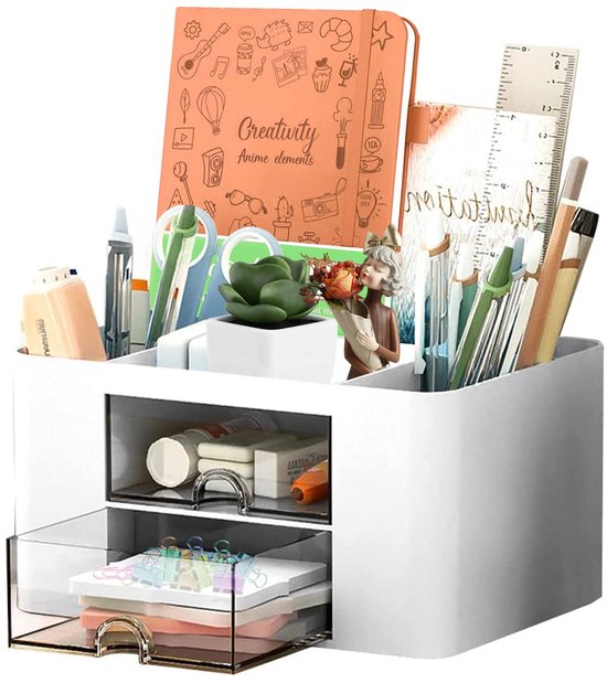 Verstelbare Bureau-organizer – Zwart, Klemt Onder Of Naast Je Bureau, Gemaakt Van Koolstofstaal, Ruimtebesparend