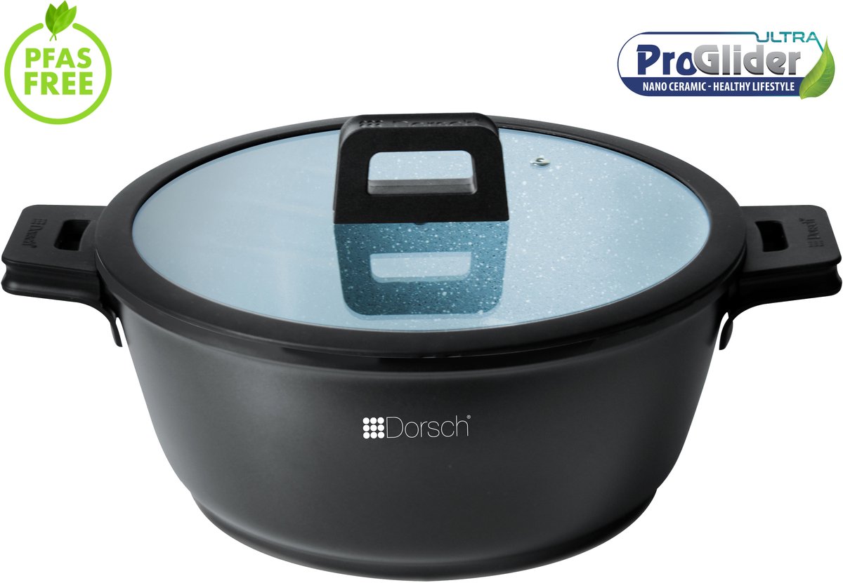 Dorsch-GreenCook kook-braadpan 32 cm-9.1 liter-nano keramische antiaanbaklaag-pfas-vrij