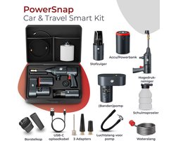 Caliber Car & Travel Kit - Draadloze Hogedrukreiniger - 15.000 mAh Accu - 19000PA Kruimeldief - Bandenpomp - Werkt met PowerSnap Accu Platform (CPS-SET-01-PRO)
