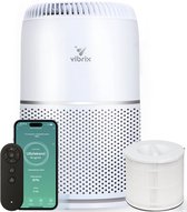 Vibrix Vortex20 luchtreiniger met afstandsbediening - 50 m² - Automatische stand + 6-in-1 filtersysteem - Luchtkwaliteitsindicator - Ionisator - Luchtfilter - Air purifier met HEPA-filter