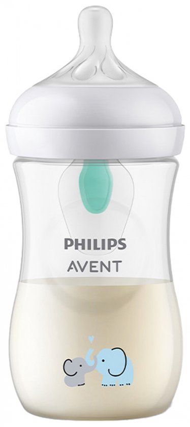 Philips Avent Natural Response babyfles 260 ml – Flow 3 - Olifant-1 fles - SCY673/81