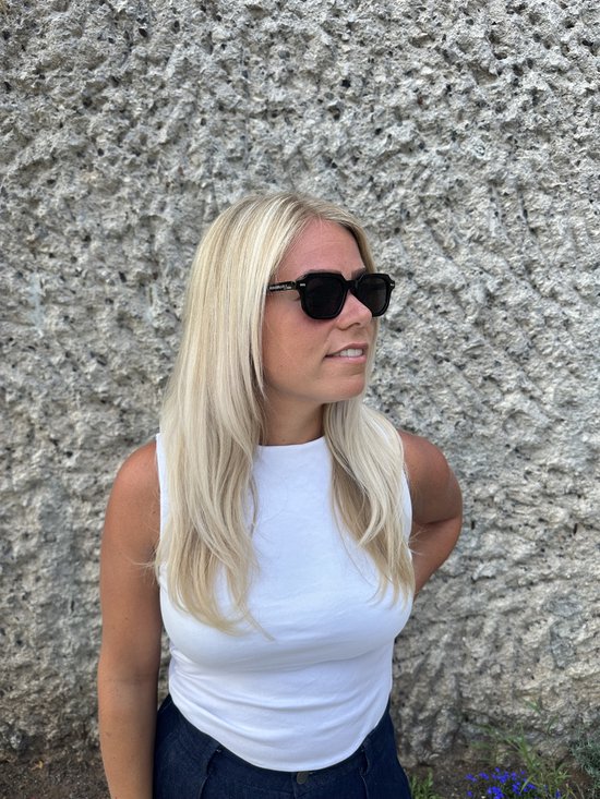 The Brand Remarkable - Zonnebril Unisex - Zonnebril Dames - Zonnebril Heren - Ronde Zonnebril - Oranje / Zwart - UV400 - Trendy & Comfortabele Zonnebril - Designer Zonnebril - Mode Zonnebril 2025 - Inclusief Beschermhoes - Zwarte Look van Merkloos — afbeelding 5