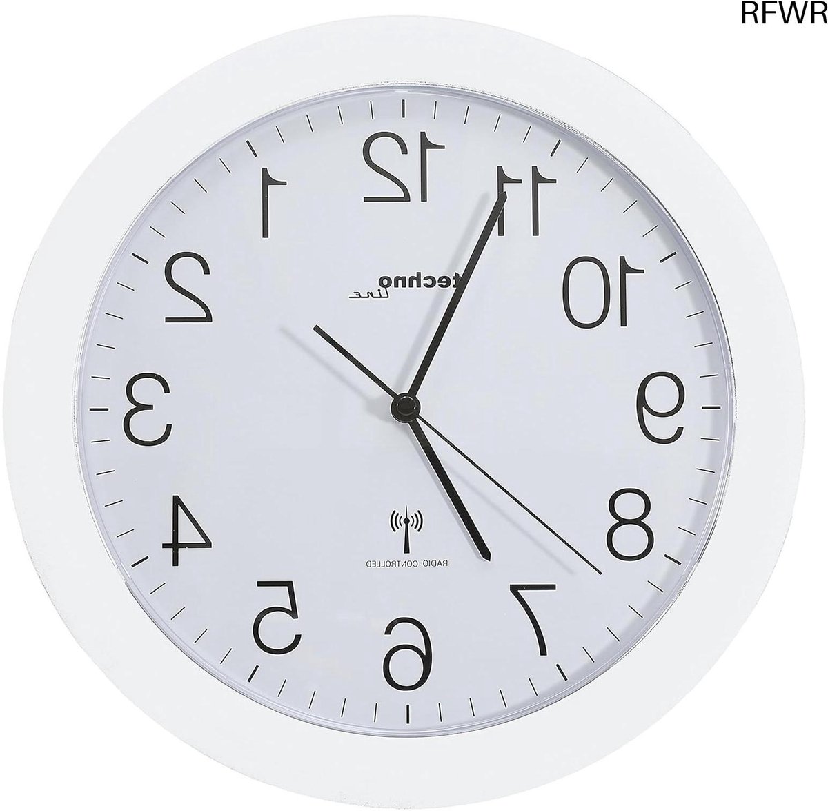 RFWR® Radiografisch bestuurbare wandklok wit - 30 cm