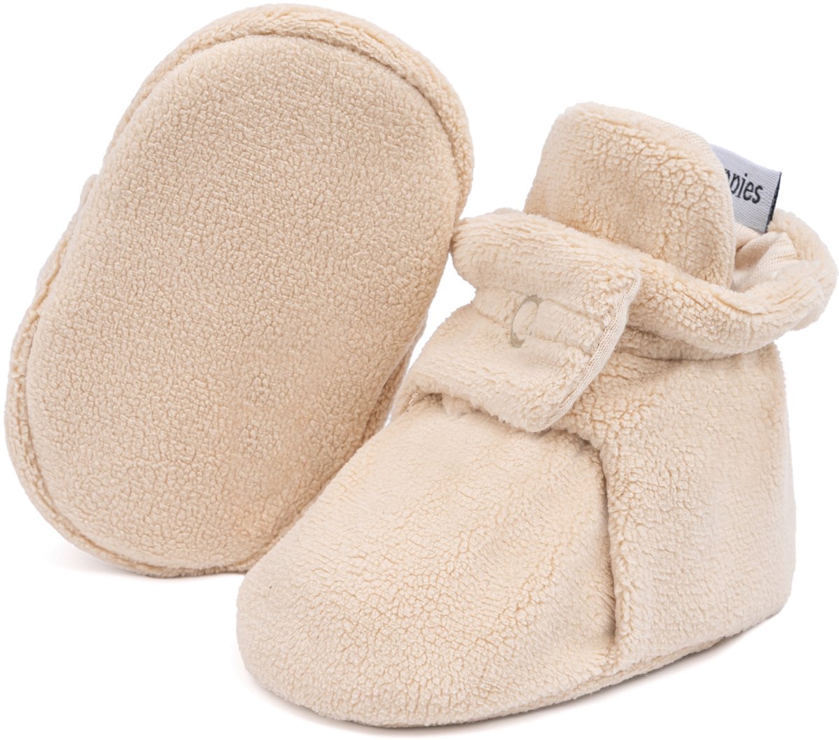 Steppies - Baby Slofjes voor Jongens en Meisjes - Beige - 3-6 Maanden (10cm) - Schoenmaat 16-17