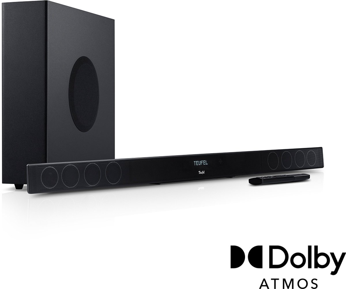 Teufel CINEBAR 11 voor Dolby Atmos 2.1-Set - Soundbar met draadloze subwoofer - Bluetooth met aptX - Virtuele surround sound - zwart