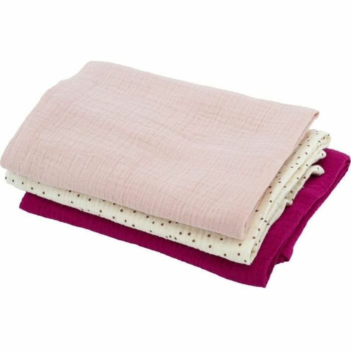 Mousseline Domiva Rose Slijtvast 3 Onderdelen (3 Stuks)
