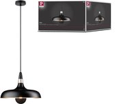 Hanglamp Juna E27 max. 20W Zwart mat, Champagne dimbaar Metaal