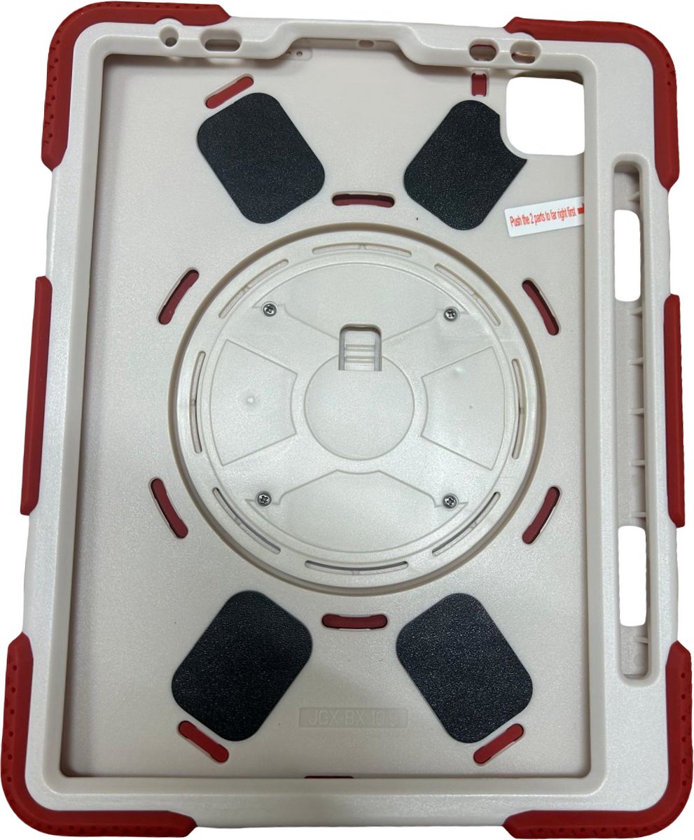 iPad Pro 11 Air 4 10.9 met stand en rotatie rood