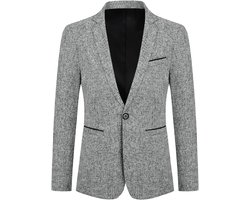 Allthemen Heren Zakelijk Jas Sportieve Slim Fit Blazer - Vrijetijdsjasje Kostuumjas - XXL