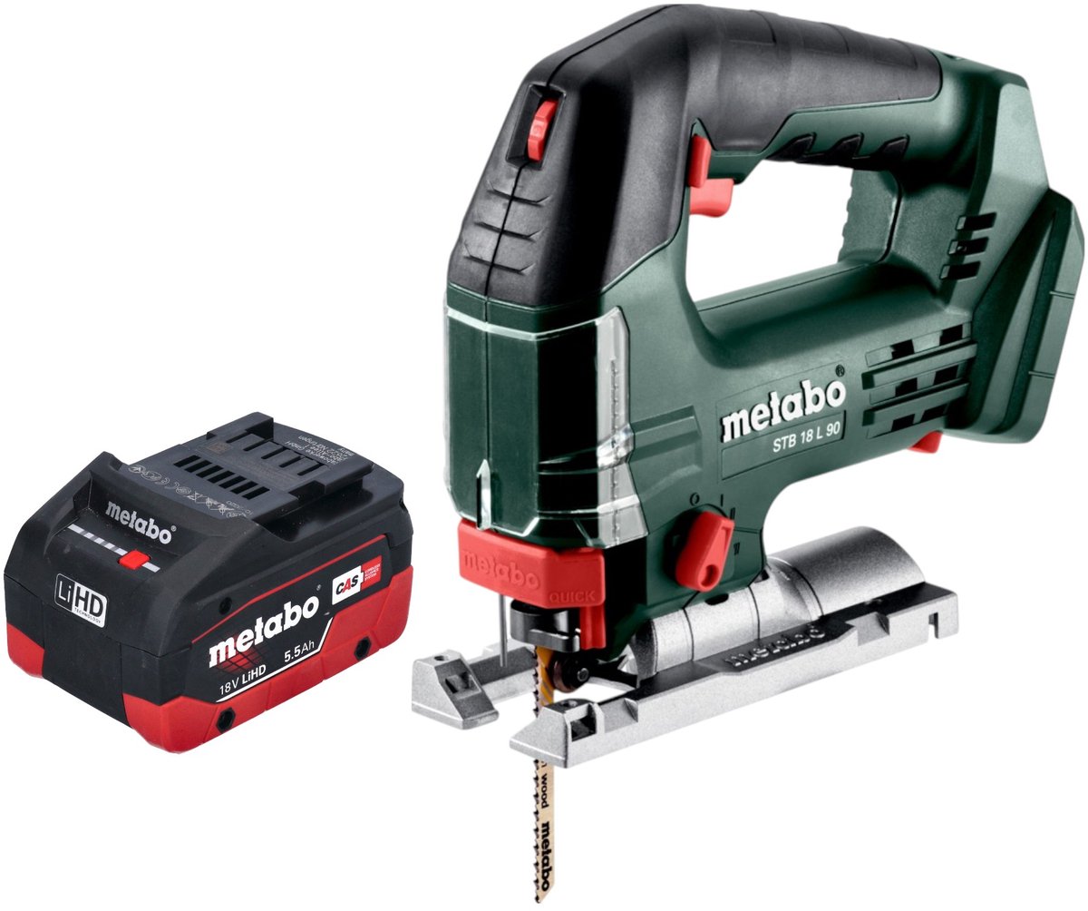Metabo STB 18 L 90 accu-decoupeerzaag 18 V 90 mm + 1x LiHD accu 5,5 Ah - zonder lader