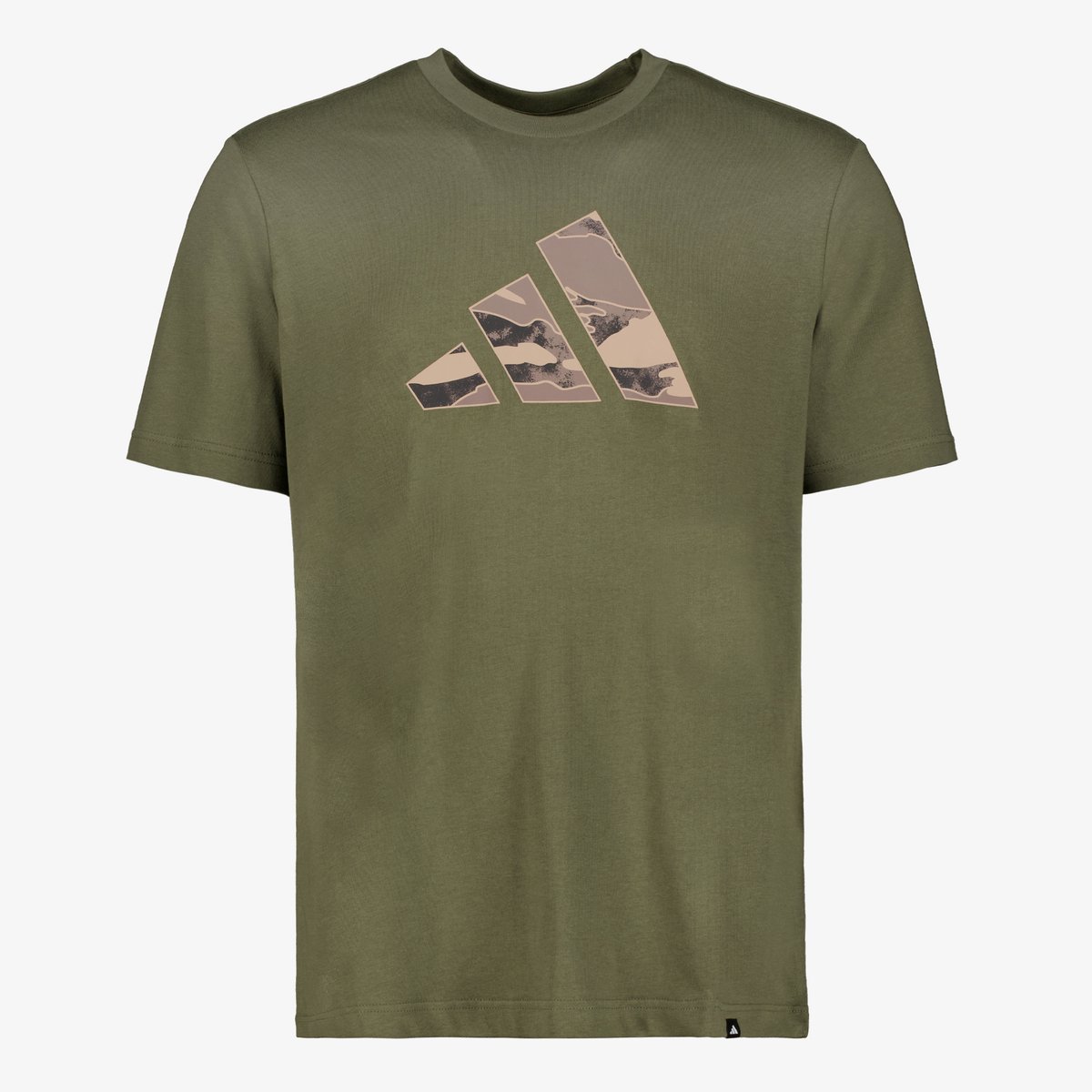 Adidas Camo Logo Grapphic heren sport T-shirt Groen