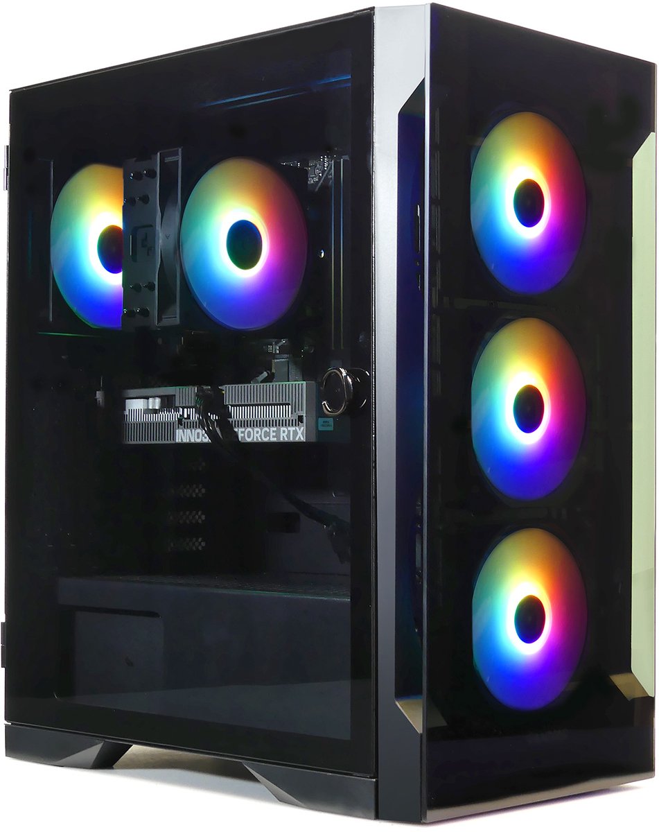 AMD Ryzen 7 5700X 8-Core RGB Gaming PC met Magneetdeur en - afbeelding 2