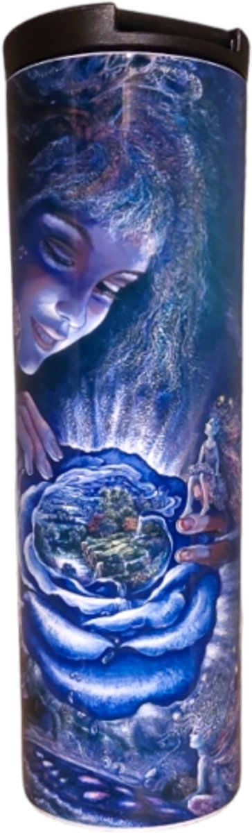 Josephine Wall Fantasy Art - Fantasy In Blue - Thermosbeker 500