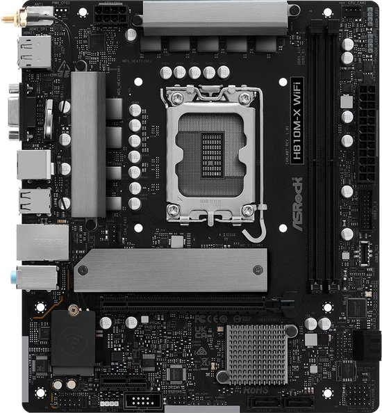 ASRock H810M-X WiFi H810 LGA 1851 (Socket V1) micro ATX