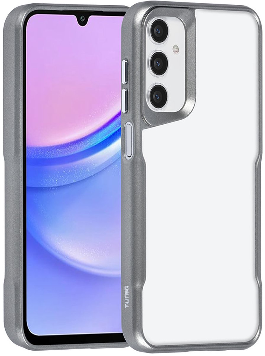 TUNIQ telefoonhoesje voor Samsung Galaxy A15 5G - Siliconen backcover - Grijs